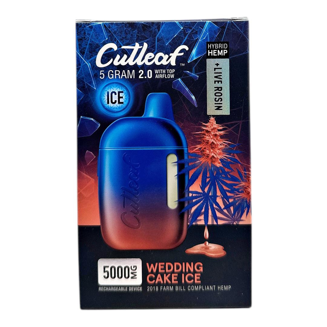 Cutleaf 5 Gram 2.0 Ice Hemp + Live Rosin Disposable