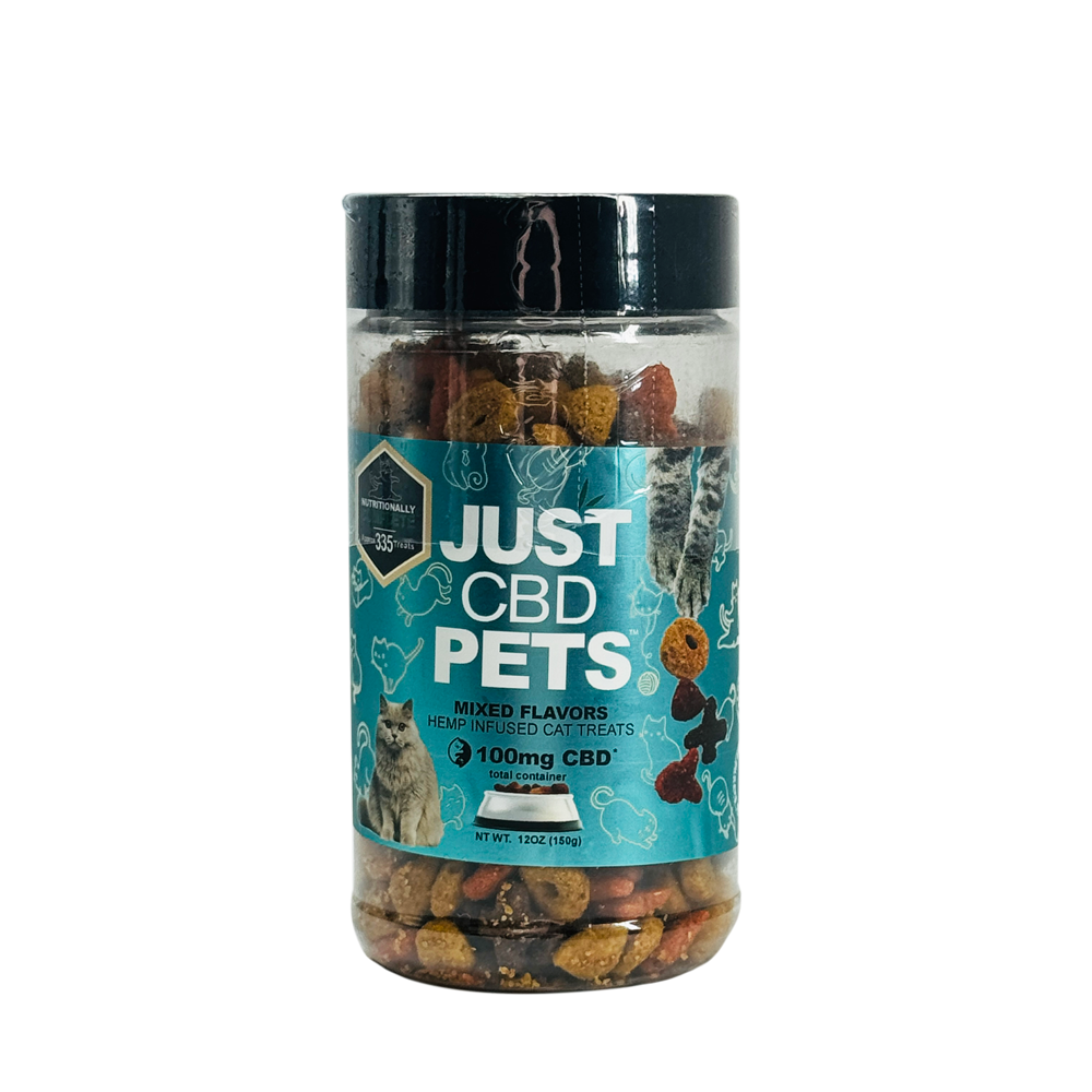 Just CBD 100mg Cat Treats - Tasty CBD-infused treats for cats, supporting calm and wellness.