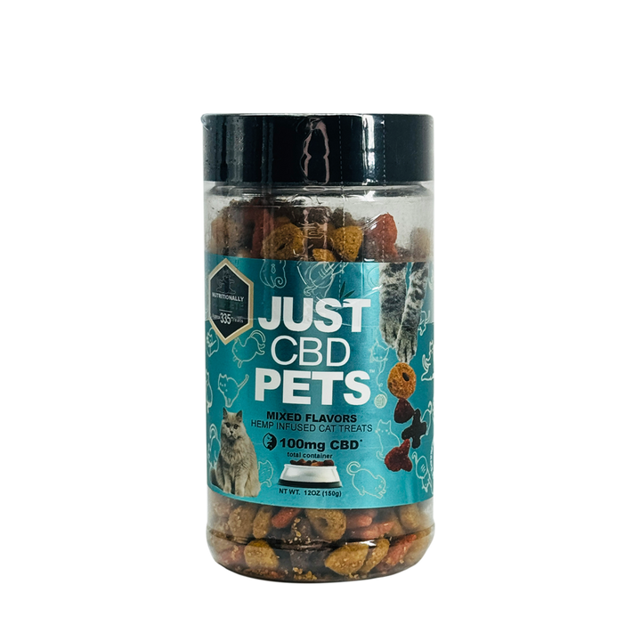 Just CBD 100mg Cat Treats - Tasty CBD-infused treats for cats, supporting calm and wellness.